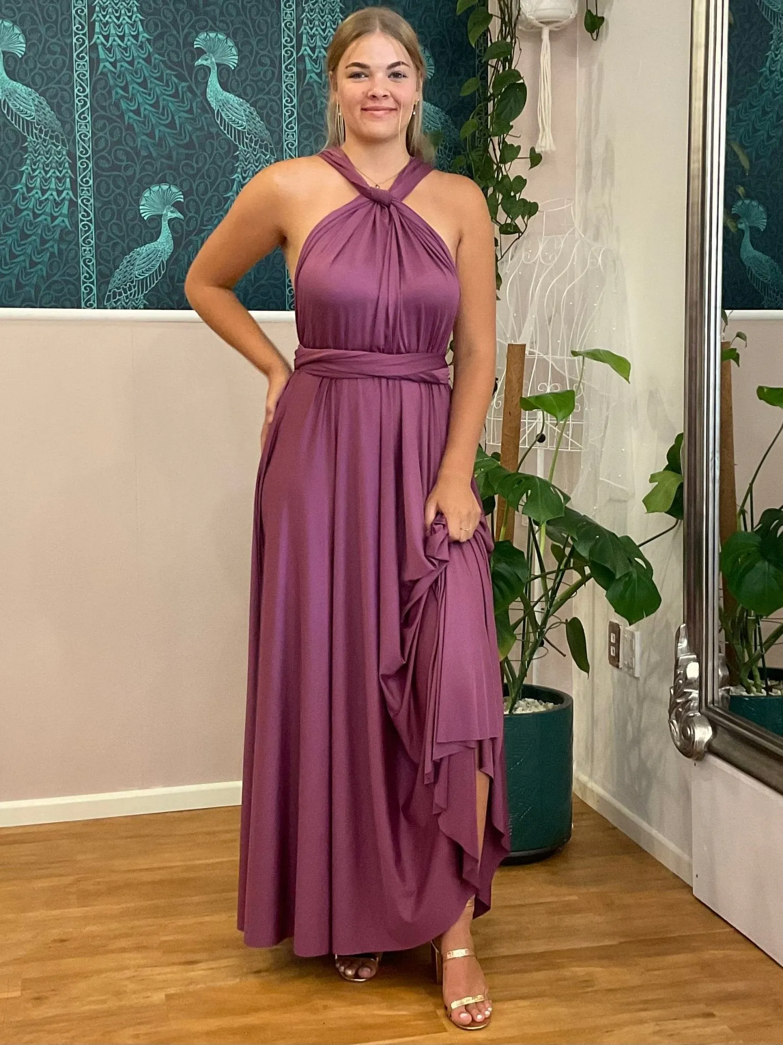 Sunset Purple Convertible Infinity bridesmaid dress Express NZ wide