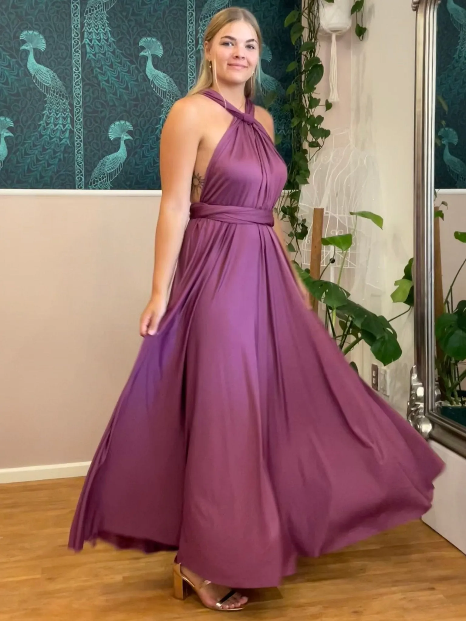 Sunset Purple Convertible Infinity bridesmaid dress Express NZ wide