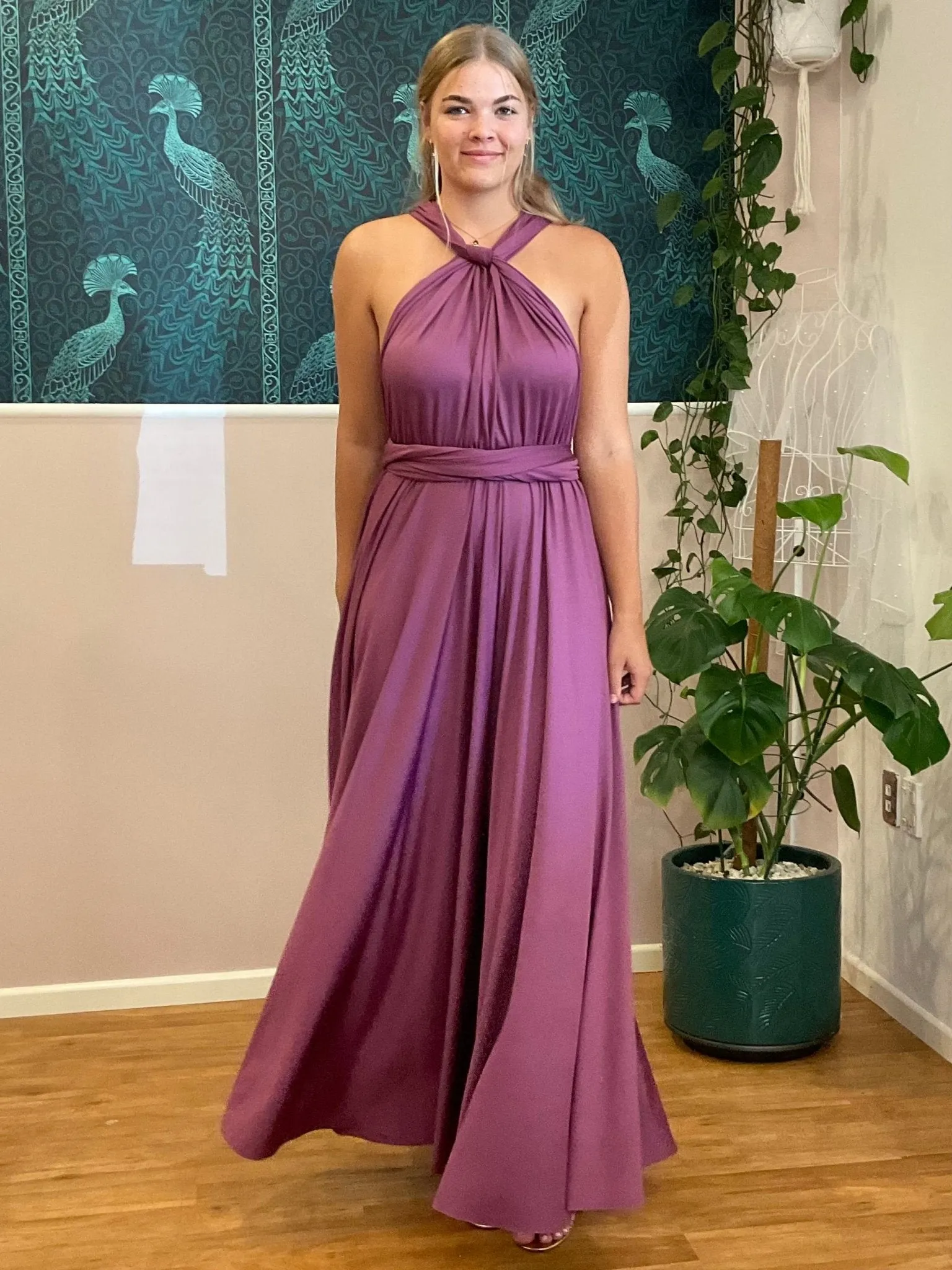 Sunset Purple Convertible Infinity bridesmaid dress Express NZ wide