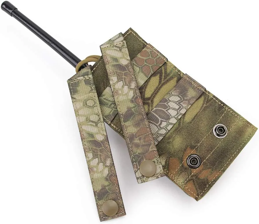 Tactical Molle Short Radio Pouch, Nylon Molle Tactical Radio Holster Holder Case for BaoFeng UV-5R UV82 Motorola XTS2500 XTS5000