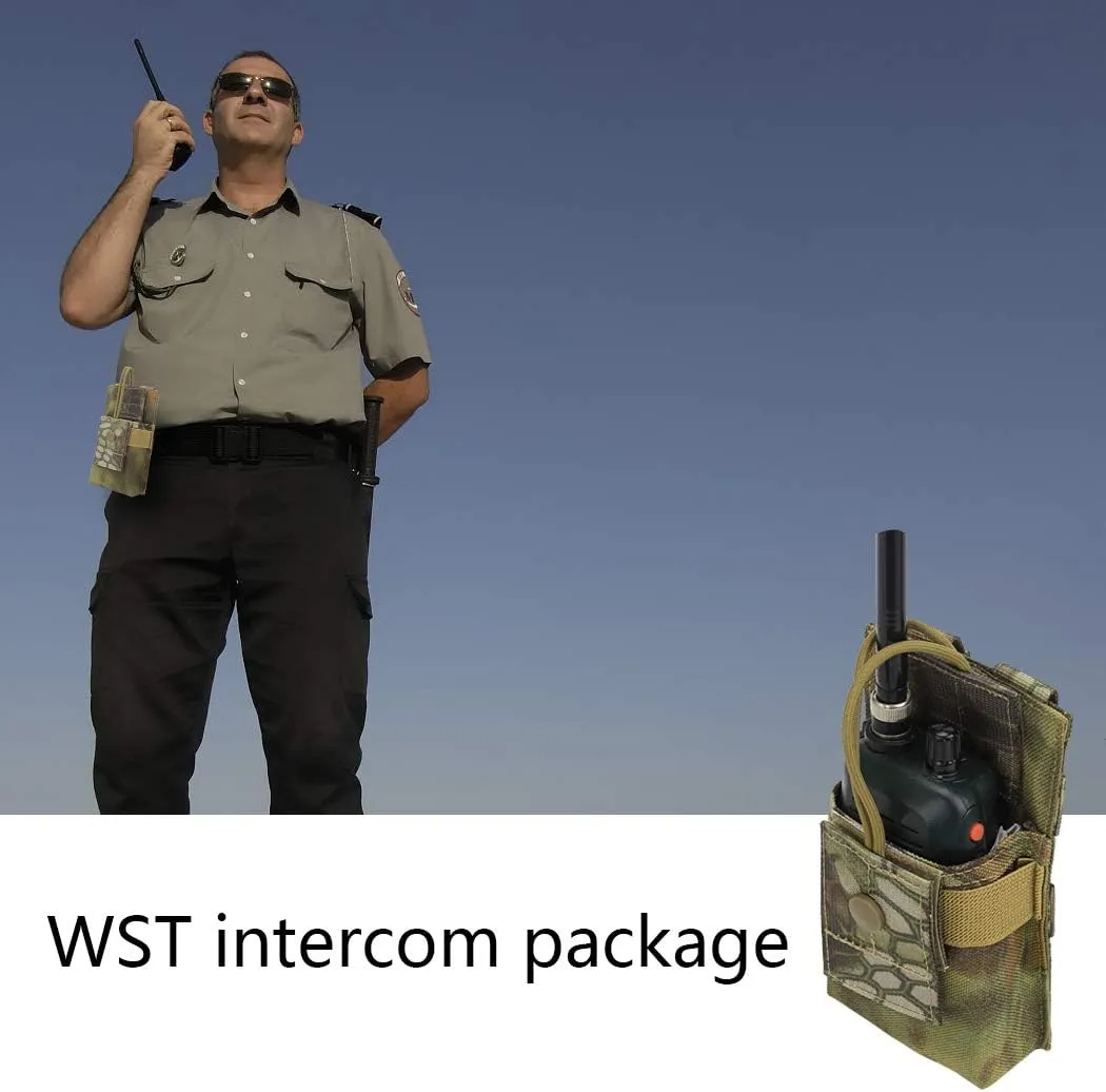 Tactical Molle Short Radio Pouch, Nylon Molle Tactical Radio Holster Holder Case for BaoFeng UV-5R UV82 Motorola XTS2500 XTS5000