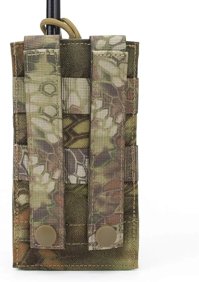 Tactical Molle Short Radio Pouch, Nylon Molle Tactical Radio Holster Holder Case for BaoFeng UV-5R UV82 Motorola XTS2500 XTS5000