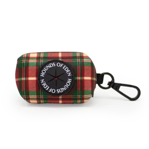 Tartan Me Up - Red & Cream Tartan Design Poop Bag Holder
