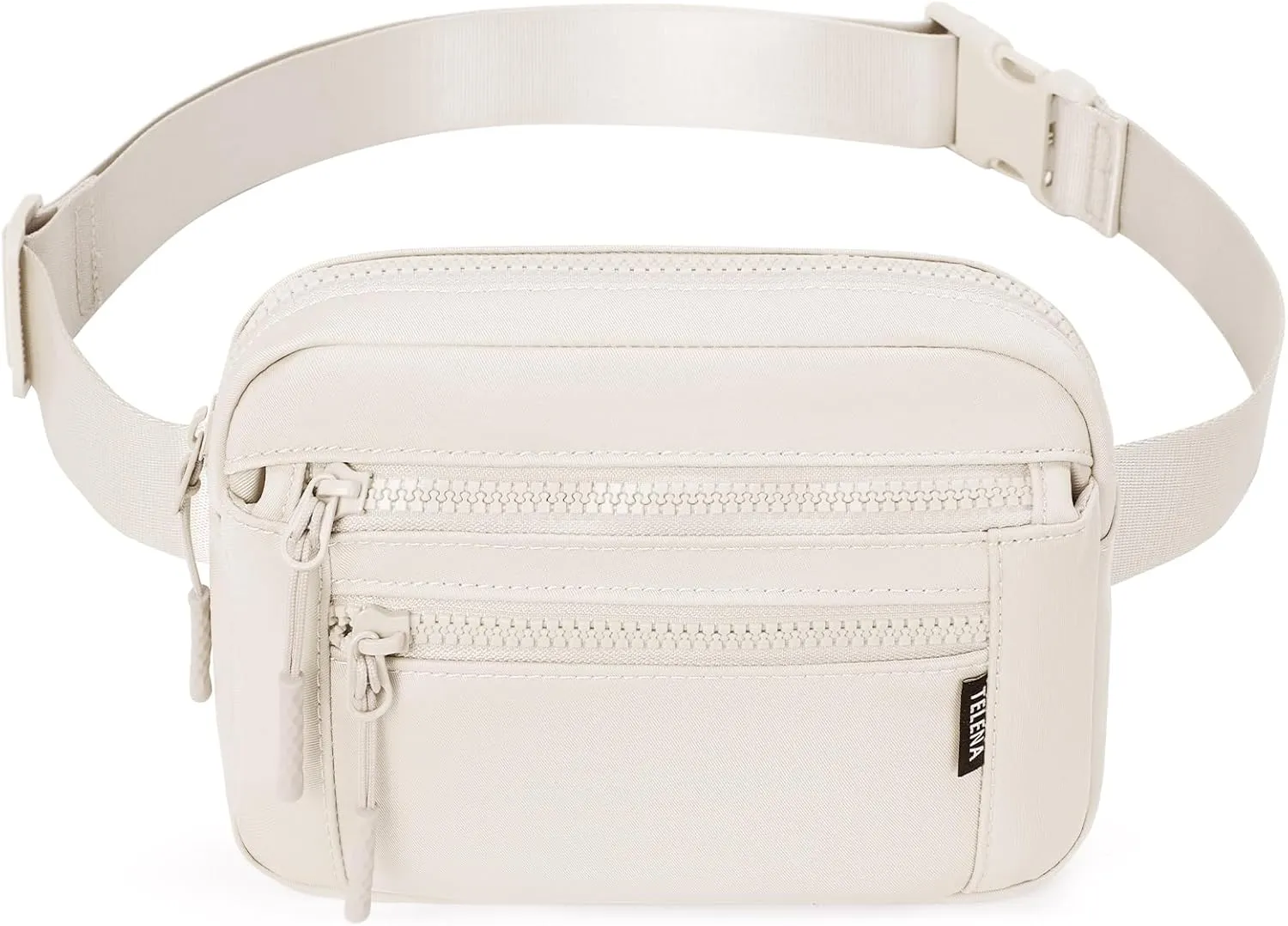 Telena Belt Bag for Women Fanny Pack Cross Body Bag Fashion Waist Pack with Adjustable Strap Beige