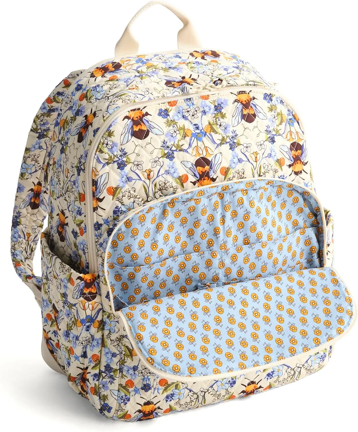 Vera Bradley Premium Cotton Bancroft Backpack, Bee Garden