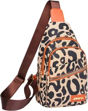 Women Shoulder Bag Messenger Bag Fashion Chest Bags Can Connect USB Data Shoulder Leather Bag Clear (Brown, One Size)